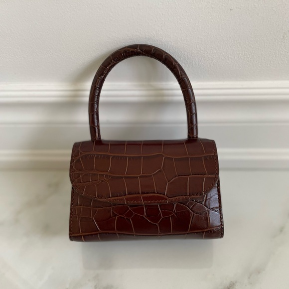 By Far Mini Nutella Crocs Embossed Leather - Picture 3 of 13